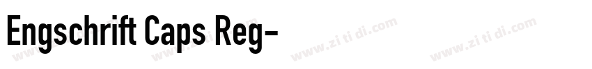 Engschrift Caps Reg字体转换